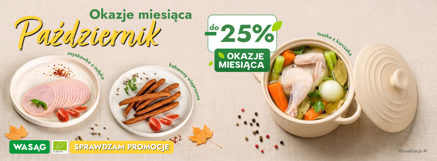 Baner okazje miesiąca październik 2026